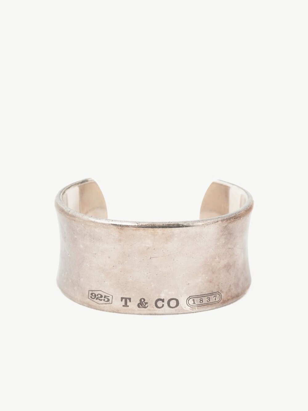 Tiffany & Co. 1837 Sterling Silver Wide Cuff Bangle
